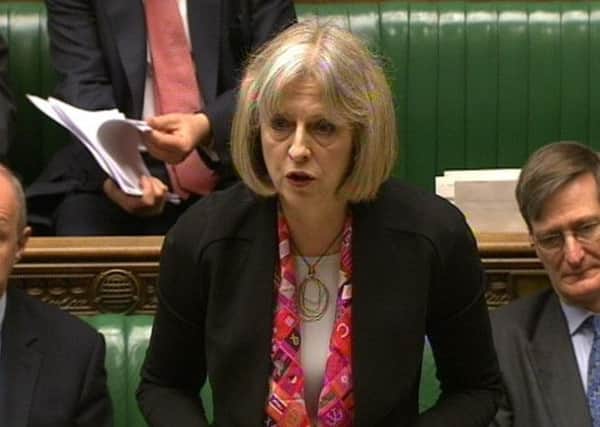 Home Secretary Theresa May gives a statement to MPs following the publication of the report by Mark Ellison QC into the Stephen Lawrence murder investigation.