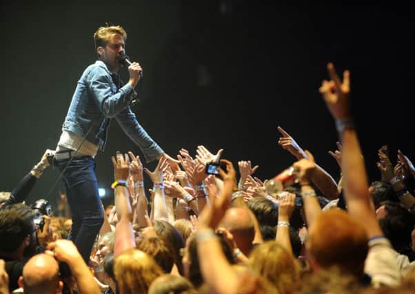 The Kaiser Chiefs on stage