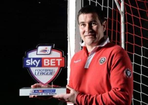 Nigel Clough, manager of the month for Sheffield United. (Picture: Nigel Roddis)