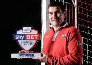 League One manager of the month Nigel Clough of Sheffield United. (Picture: Nigel Roddis)