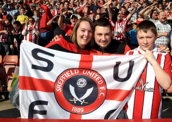 Sheffield United fans celebrate victory in the stands during the FA Cup Sixth Round match at Bramall Lane, Sheffield. (Picture Nick Potts/PA Wire).