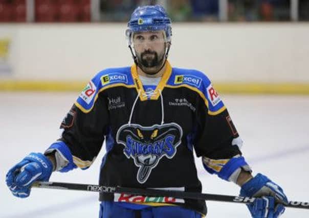Sylvain Cloutier scored twice in Saturday's 5-1 win over Sheffield Steelers.