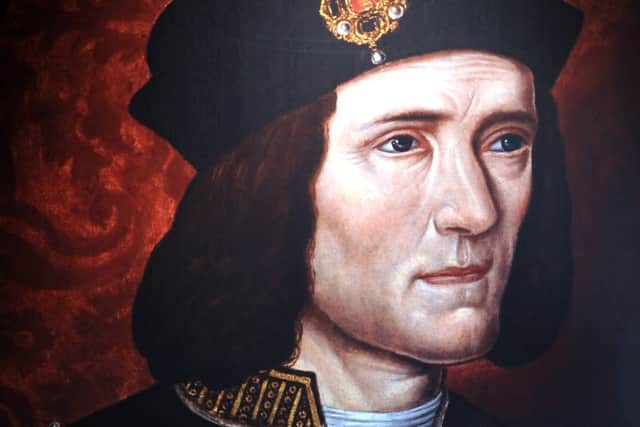 A portrait of Richard III at the Yorkshire Museum, York