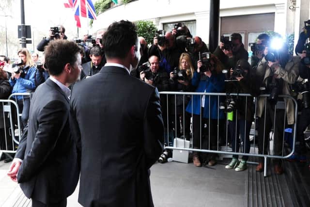Ant and Dec attending the TRIC Awards at the Grosvenor House Hotel in London.