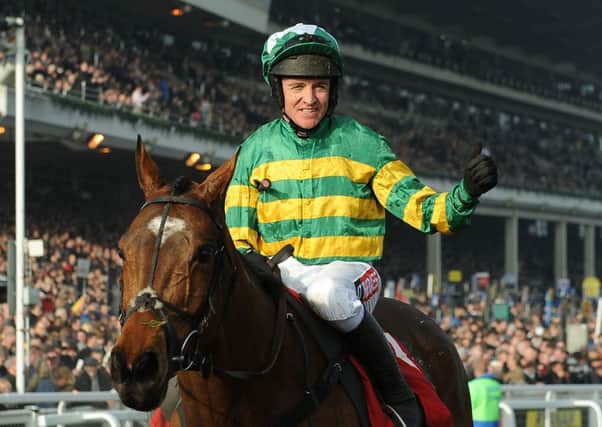 Barry Geraghty celebrates on More Of That.
