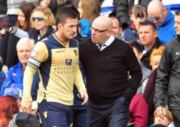 Leeds United manager Brian McDermott with Ross McCormack. Picture by Simon Hulme.