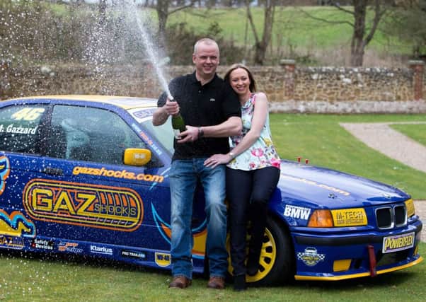 Car mechanic and racing driver Neil Trotter, with partner Nicky Ottaway