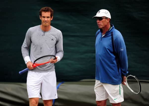 Andy Murray and coach Ivan Lendl.