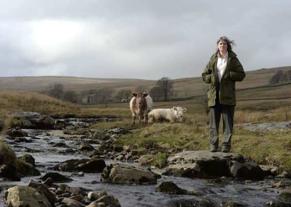 Fiona Clark at Nethergill farm, Oughtershaw. Pic: Nigel Roddis