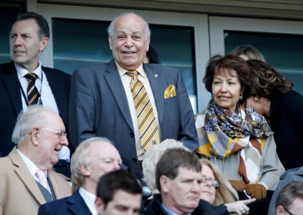 Hull City owner Assem Allam and family at the KC Stadium, Hull.