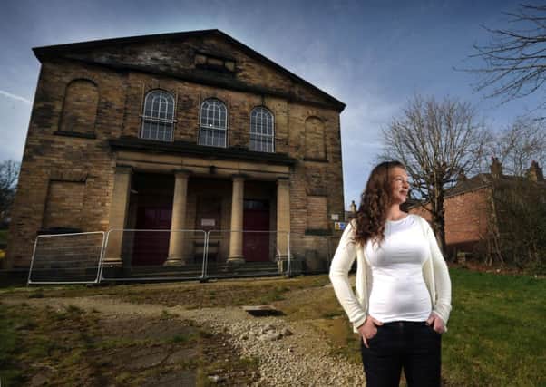 Faye Parker outside the United Reformed Church, Lower Hopton, Mirfield. Picture by Simon Hulme