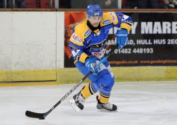 Hull Stingrays' Guillaume Douce scored twice in the 4-2 win against Sheffield Steelers. Picture: Arthur Foster.