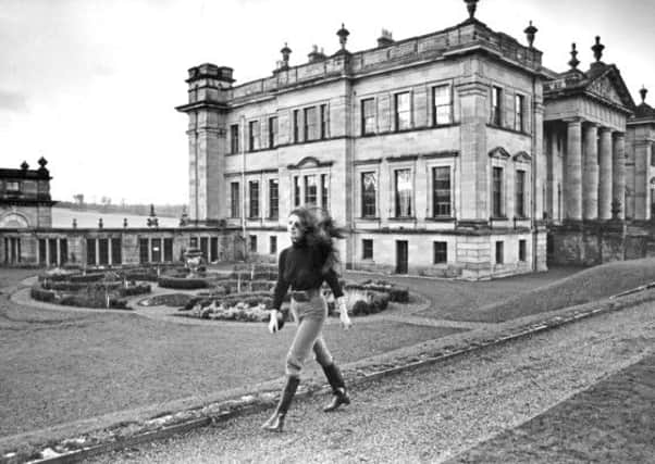 Lady Feversham strolls around the grounds in 1988