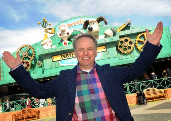 Wallace and Gromit creator Nick Park at the new ride