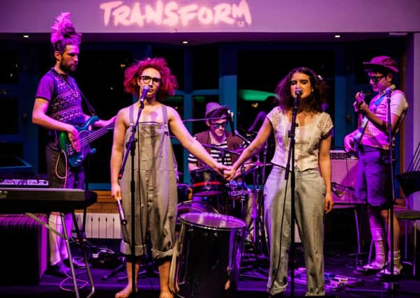 RashDash perform a scratch of The Ugly Sisters as part of Transform12 at The West Yorkshire Playhouse. Picture: Richard Davenport