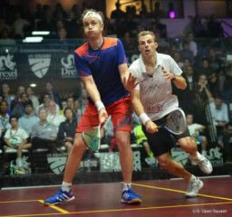 Nick Matthew and James Willstrop will face each other in Friday's final of the Canary Wharf Classic. Picture courtesy of Steve Cubbins/squashsite.com