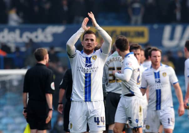 Ross McCormack salutes Leeds fans (Picture: Jonathan Gawthorpe).