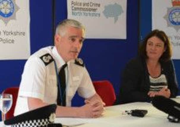 Chief Constable Dave Jones and PCC Julia Mulligan. (S)