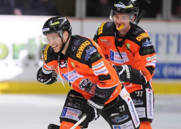 Robert Dowd scored two goals in the 6-1 win over Coventry Blaze.