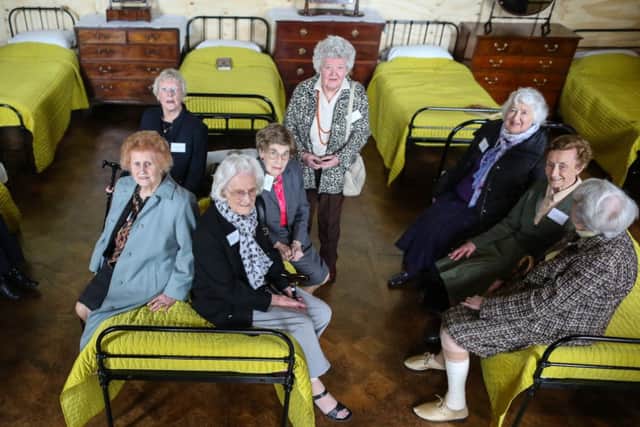 Former pupils from Penrhos College, a girls school in Colwyn Bay in Wales who moved to Chatsworth during the Second World War . Picture: Ross Parry Agecny