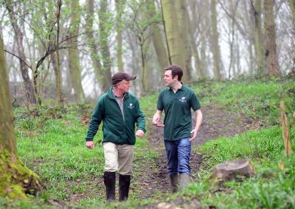 Robin Ridley and Oliver Newham from the Woodland Trust