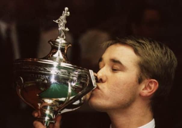 Happier times - the greatest ever snooker player Stephen Hendry