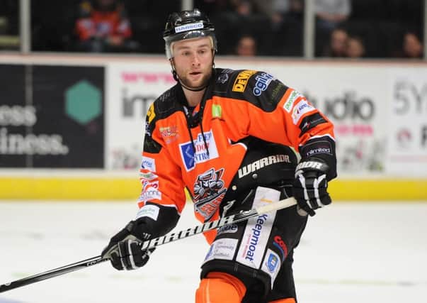 Sheffield Steelers' and GB defenceman Danny Meyers. Picture: Dean Woolley.