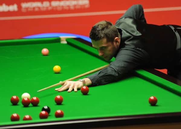 Mark Selby in action in his second round match against Ali Carter.