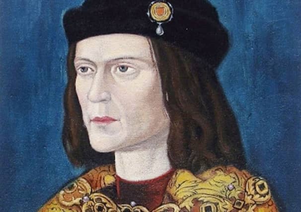 The earliest surviving portrait of Richard III in Leicester Cathedral.