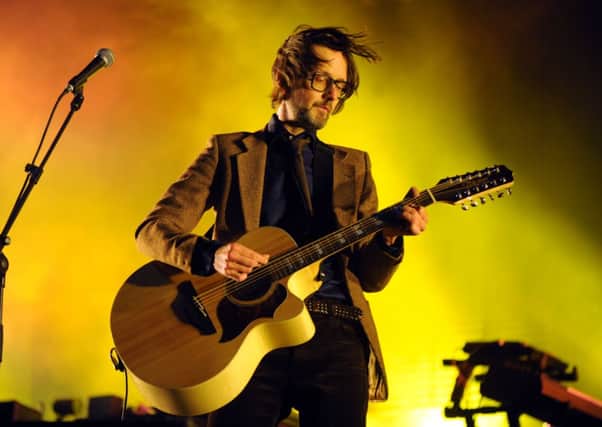 Jarvis Cocker of Pulp on stage at the 2011 Leeds Festival