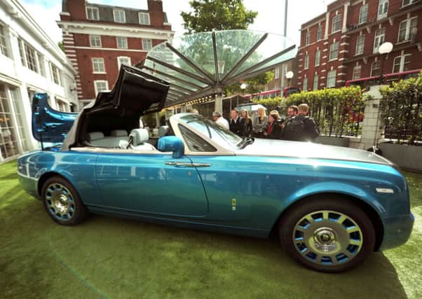 The new Rolls Royce Waterspeed Phantom Drophead Coupe, of which only 35 will be made