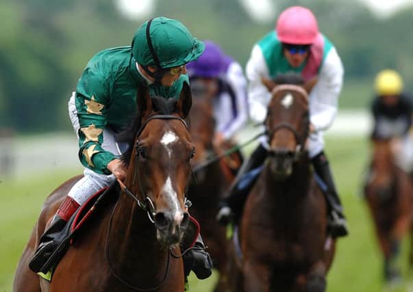 Authorized ridden by Frankie Dettori wins the Totesport.com Dante Stakes.