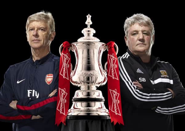 CUP RIVALS: Steve Bruce, right, and Arsene Wenger.