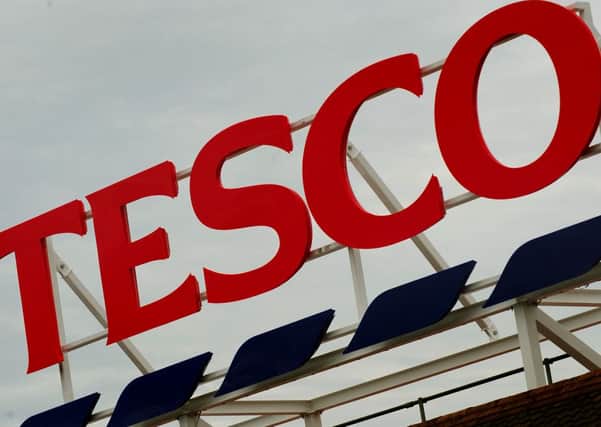 Tesco sales have fallen sharply