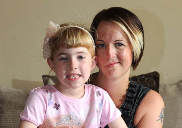 Carly Swan and her daughter Ashton from Sheffield