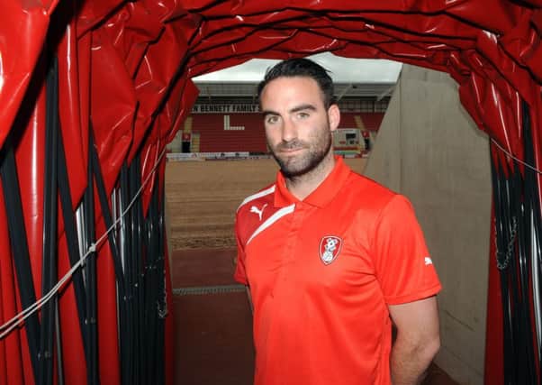 Craig Morgan, Rotherham United's captain, who will be leading his team out of the tunnel at Wembley on Sunday (Picture: Steve Riding).