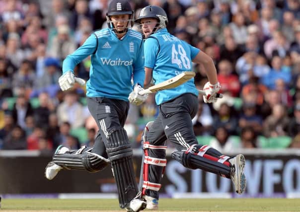 Runs from Yorkshire colleagues Joe Root and Gary Ballance helped England beat Sri Lanka last night (Picture: Anthony Devlin/PA Wire).