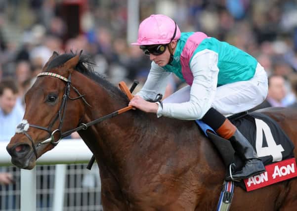 Kingman ridden by James Doyle wins the Aon Greenham Stakes during the Dubai Duty Free Weekend at Newbury Racecourse, Berkshire. (Picture: Tim Ireland/PA Wire)