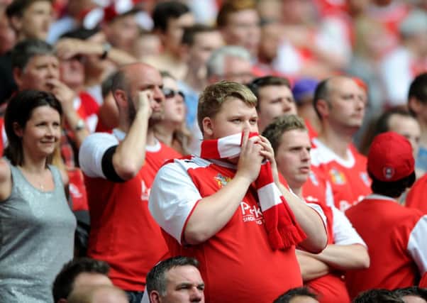 Tense times for Rotherham's fans.
 (Picture: Jonathan Gawthorpe)