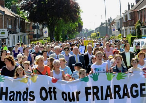 The Friarage Hospital has been the subject of protests against proposed closure.