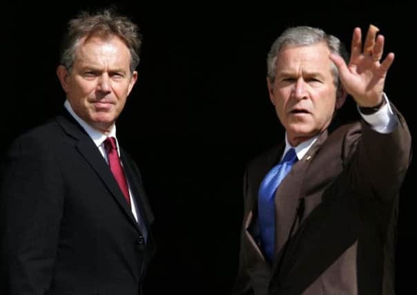 Tony Blair with George W Bush
