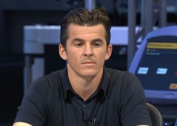Video grab taken from BBC One of footballer Joey Barton appearing on Question Time. Photo credit: BBC