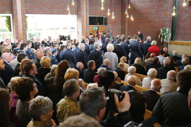 The funeral of former RAF pilot George Thompson. Pictures: Ross Parry Agency