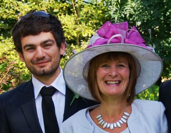 of Janet Southwell with her son Gareth Huntley
