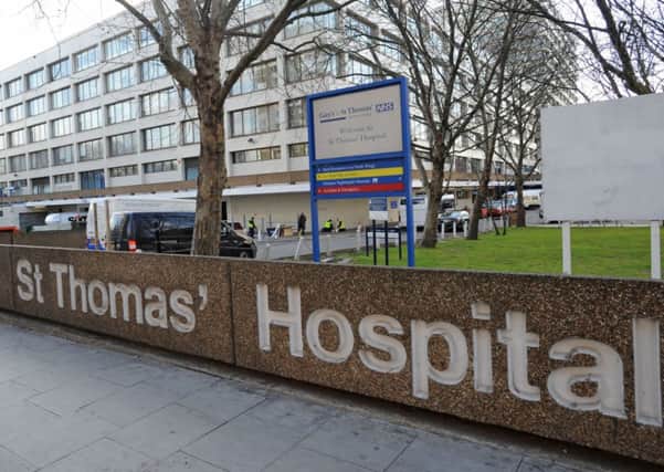 St Thomas' Hospital in London as a baby which died from blood poisoning after being infected by a suspected contaminated drip was being treated in the neonatal intensive care unit at the hospital.