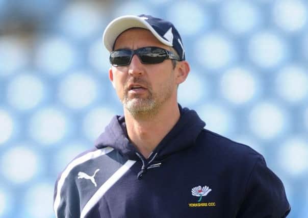Yorkshire's first-team coach Jason Gillespie
 (Picture: Steve Riding).