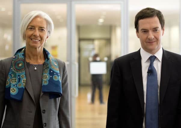 Chancellor George Osborne and International Monetary Fund chief Christine Lagarde