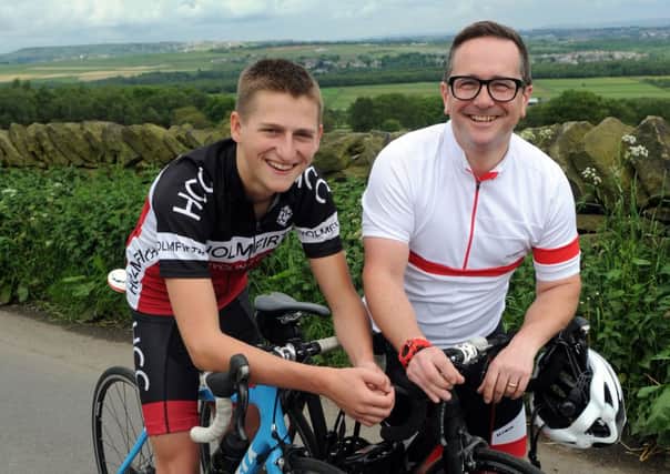 Sam Beever and Richard Hoyle   prepare for the Charles Beever Challenge  Picture Steve Riding