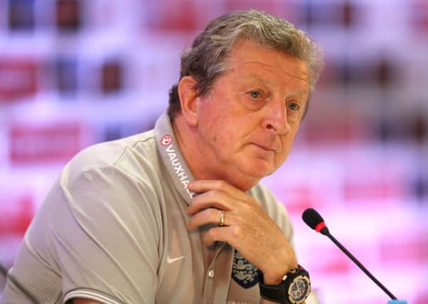 Roy Hodgson faces the media yesterday, four days ahead of Englands opening World Cup fixture (Picture: Mike Egerton/PA).