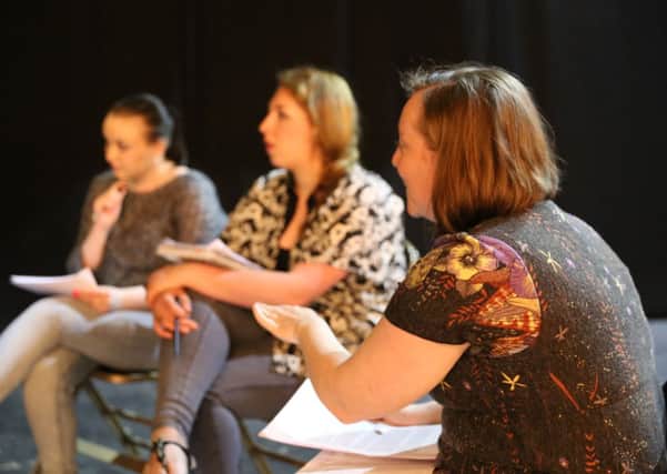 Young writers discussing some of the entrants in the competition at a Script Yorkshire event. Picture: Amy Charles